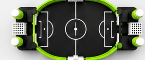 Top view of the Motion Gamez tabletop football concept